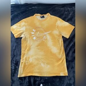Nike Yellow Tie-Dye T-Shirt
